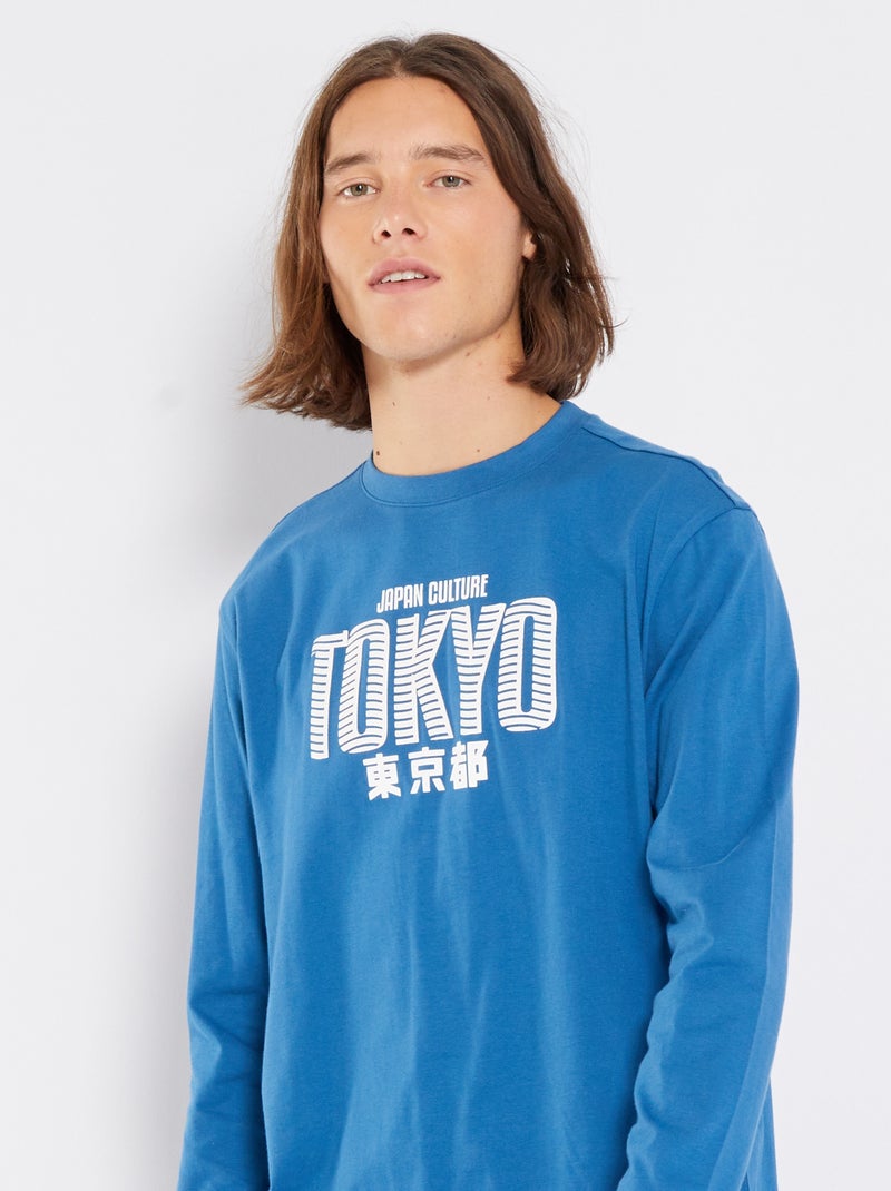 Tokyo Laundry Design Classico T-shirt Girocollo Uomo Tokyo Laundry - Jersey Cotone Con Stampa Retr&ograve; Vintage T-shirt Uomo Vintage Tokyo Laundry