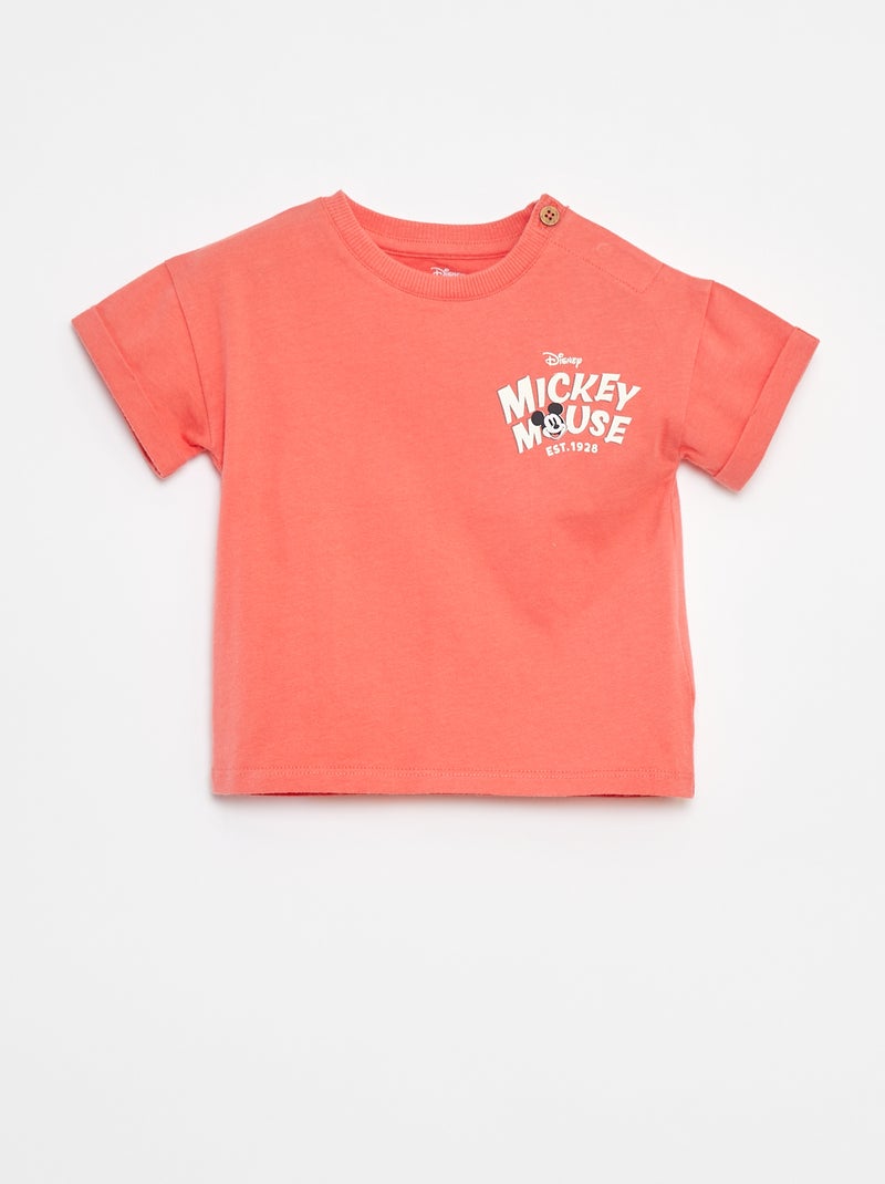 T-shirt stampa 'Topolino' Rosso - Kiabi