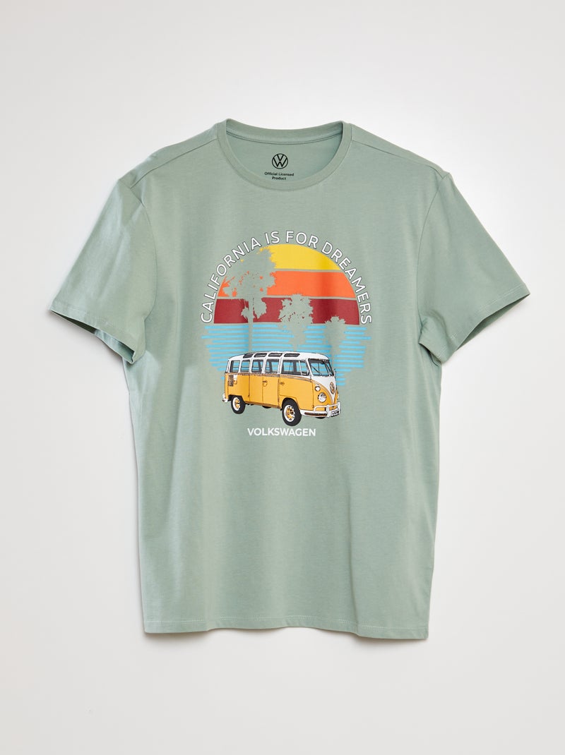 T-shirt stampa 'Volkswagen' VERDE - Kiabi