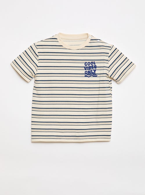 T-shirt stampata a maniche corte - Collezione facile da indossare - Kiabi