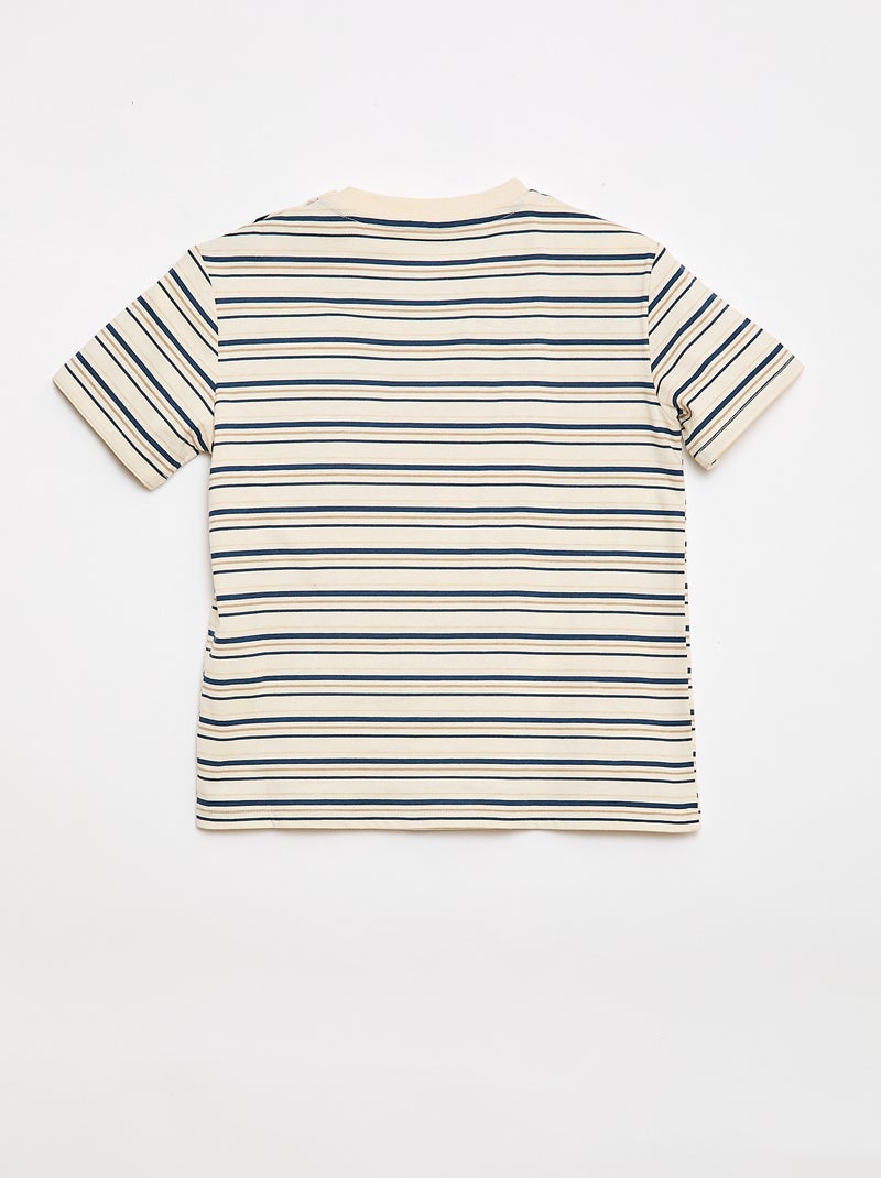 T-shirt stampata a maniche corte - Collezione facile da indossare Beige - Kiabi