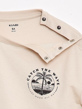 T-shirt stampata a maniche corte - Collezione facile da indossare