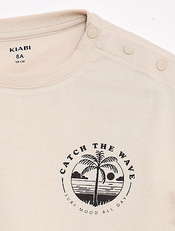 T-shirt stampata a maniche corte - Collezione facile da indossare