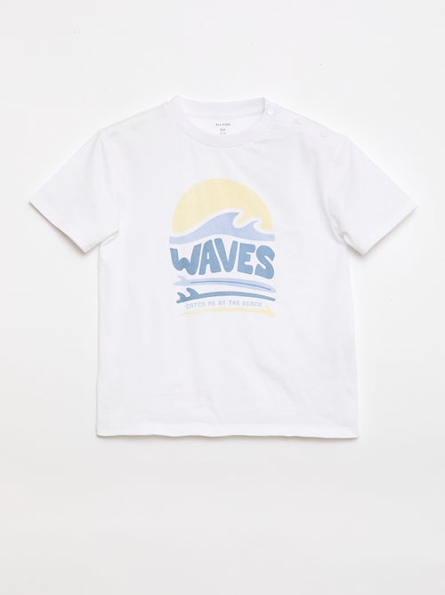 T-shirt stampata a maniche corte - Collezione facile da indossare - Kiabi