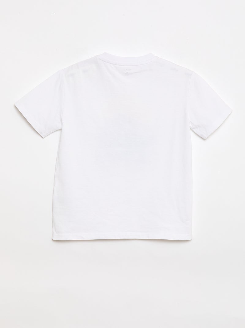 T-shirt stampata a maniche corte - Collezione facile da indossare Bianco - Kiabi