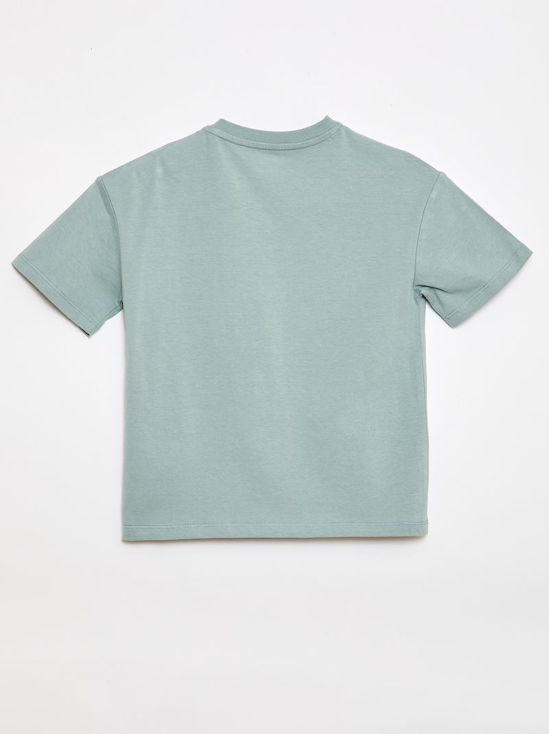 T-shirt stampata a maniche corte - Collezione facile da indossare Blu - Kiabi