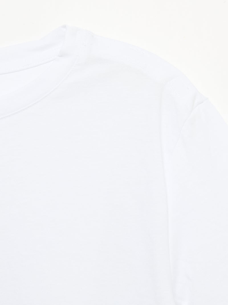 T-shirt stampata a maniche corte - Facile da indossare Bianco - Kiabi