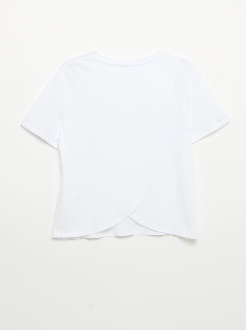 T-shirt stampata a maniche corte - Facile da indossare Bianco - Kiabi