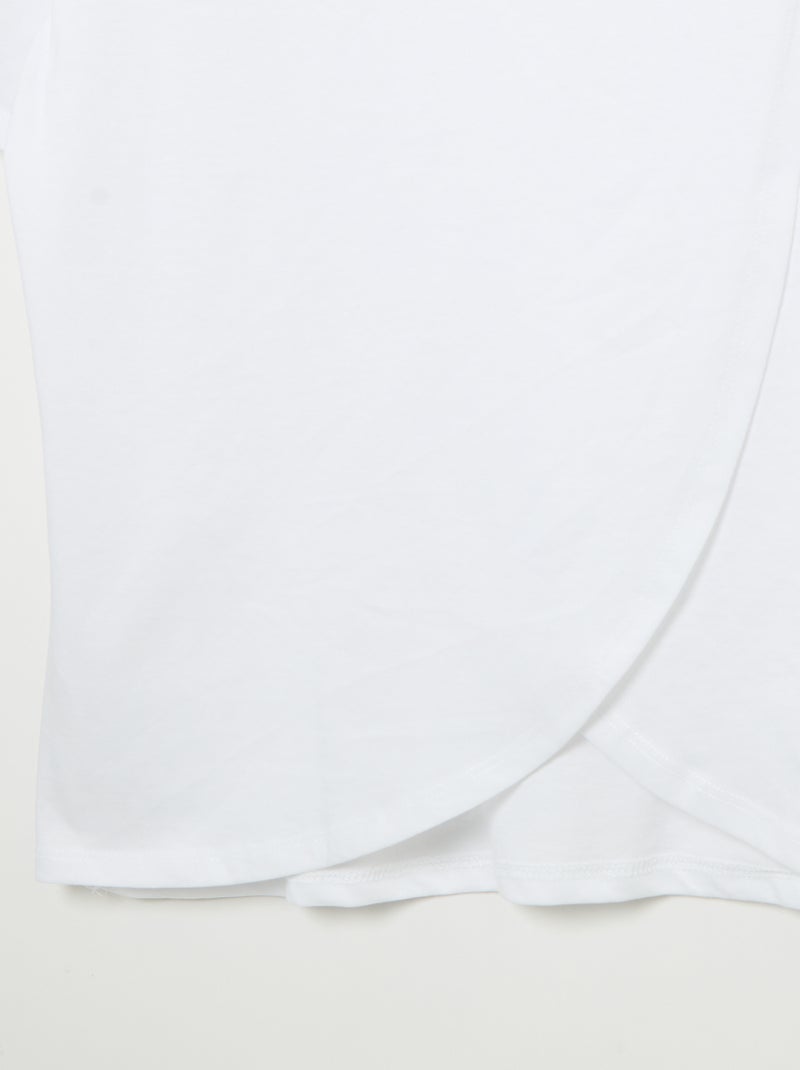 T-shirt stampata a maniche corte - Facile da indossare Bianco - Kiabi