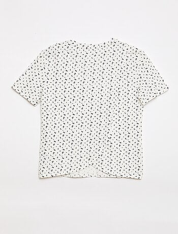 T-shirt stampata a maniche corte - Facile da indossare