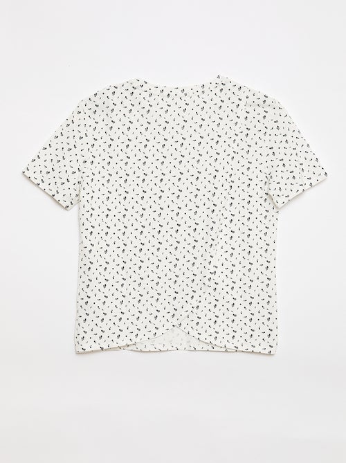 T-shirt stampata a maniche corte - Facile da indossare - Kiabi