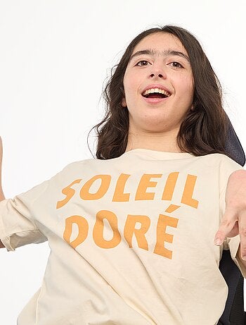 T-shirt stampata a maniche corte - Facile da indossare
