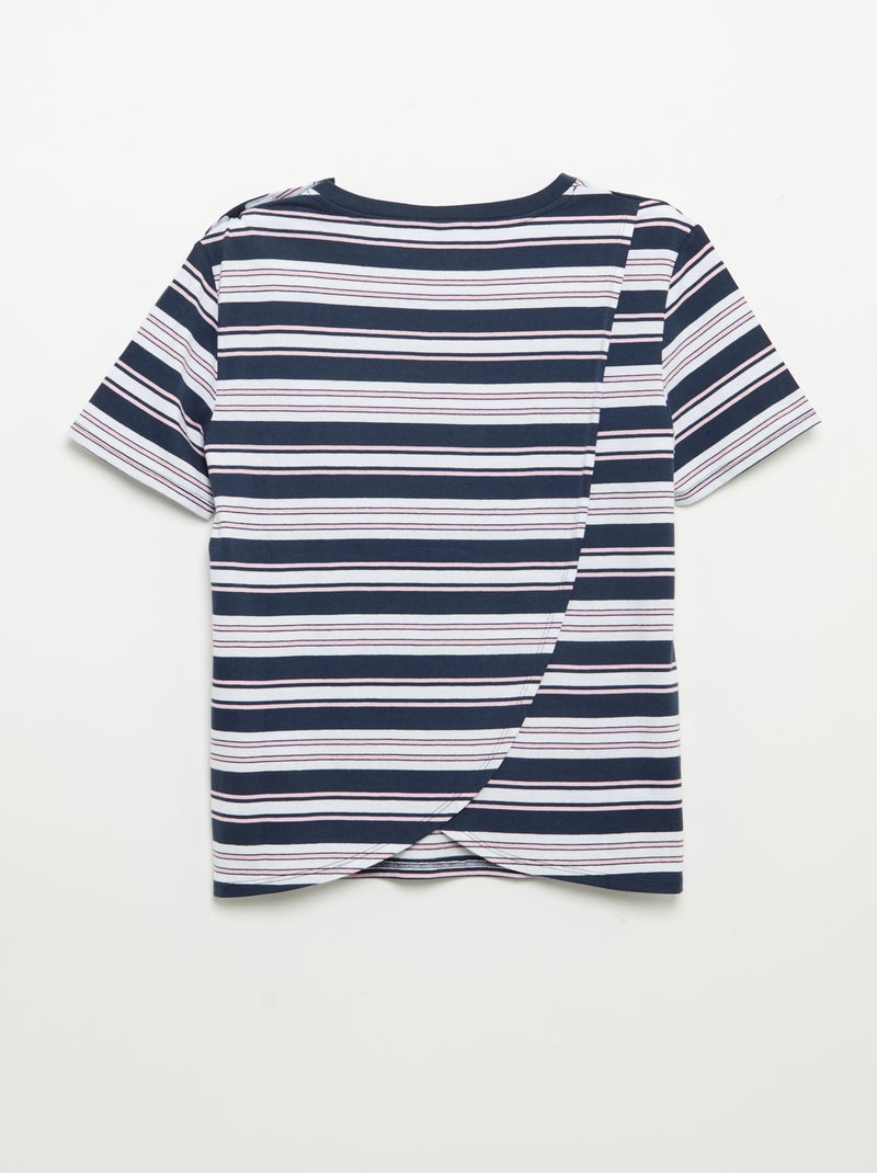 T-shirt stampata a maniche corte - Facile da indossare Blu - Kiabi