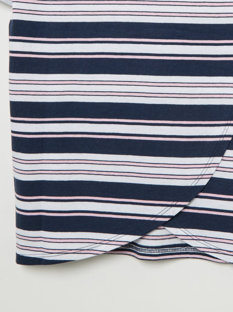 T-shirt stampata a maniche corte - Facile da indossare Blu - Kiabi