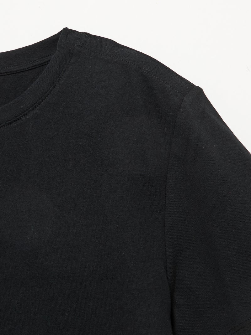 T-shirt stampata a maniche corte - Facile da indossare Nero - Kiabi