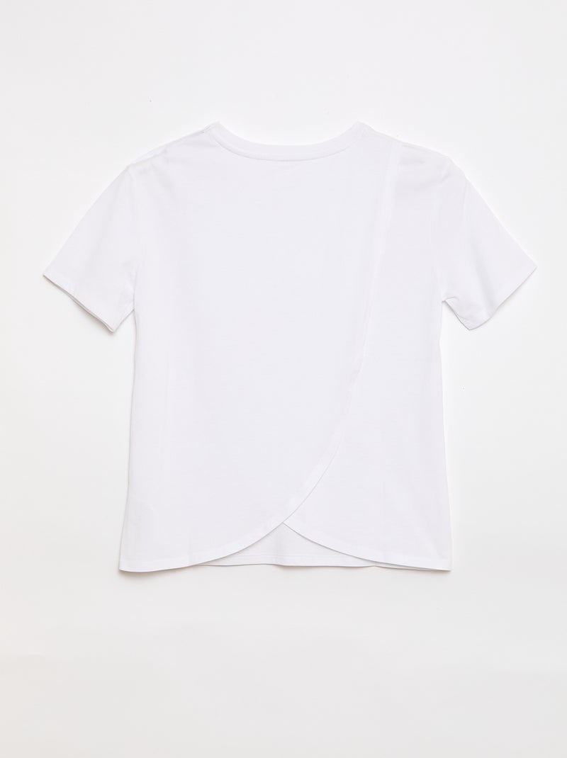 T-shirt stampata a maniche corte - So Easy Bianco - Kiabi