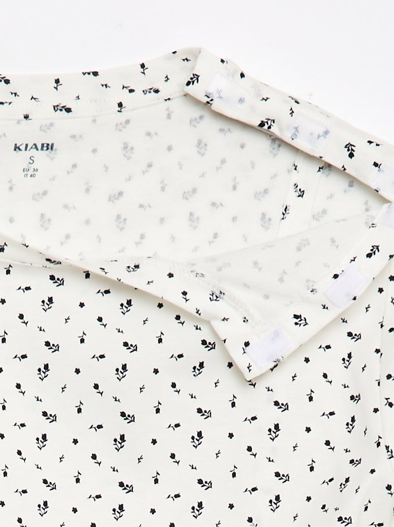 T-shirt stampata a maniche corte - So Easy Bianco - Kiabi