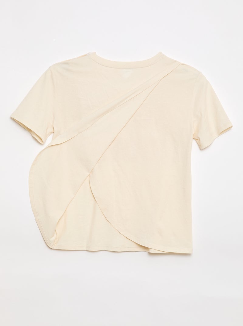 T-shirt stampata a maniche corte - So Easy Bianco - Kiabi