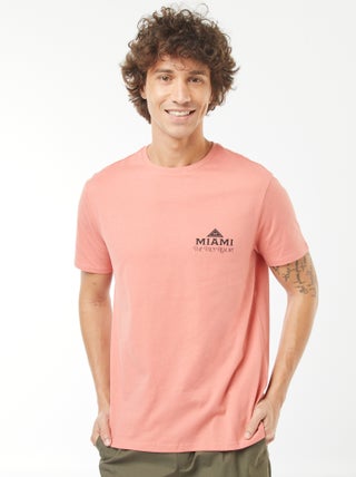 T-shirt stampata a maniche corte