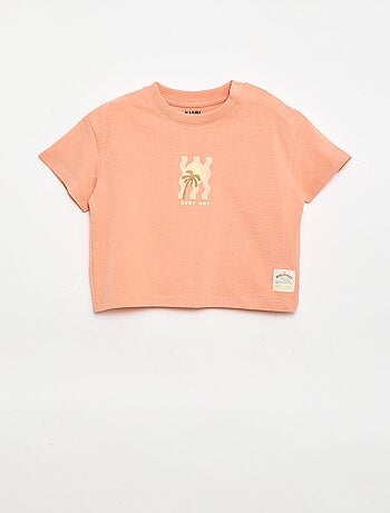 T-shirt stampata a maniche corte