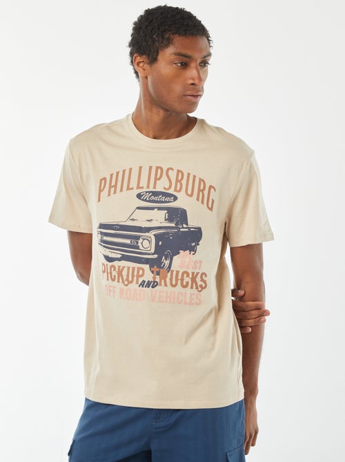 T-shirt stampata a maniche corte - Kiabi