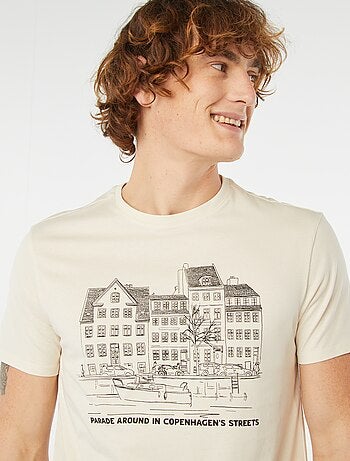 T-shirt stampata a maniche corte