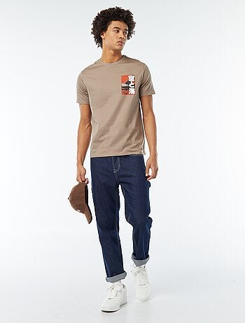 T-shirt stampata a maniche corte