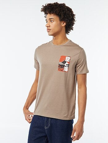 T-shirt stampata a maniche corte