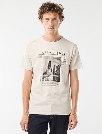 T-shirt stampata a maniche corte