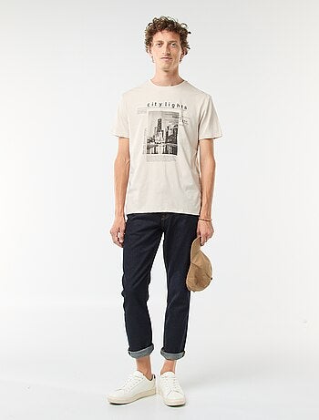 T-shirt stampata a maniche corte