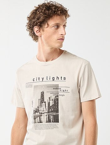 T-shirt stampata a maniche corte