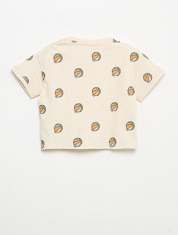 T-shirt stampata a maniche corte