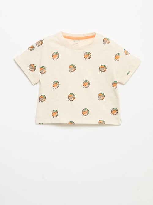 T-shirt stampata a maniche corte - Kiabi T-shirt stampata a maniche corte - Kiabi