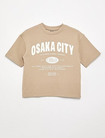 T-shirt stampata a maniche corte