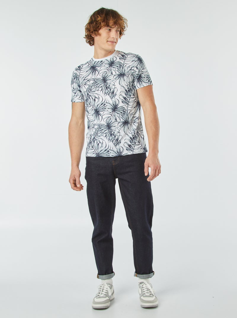 T-shirt stampata a maniche corte BIANCO - Kiabi