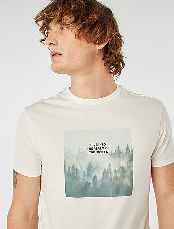 T-shirt stampata a maniche corte