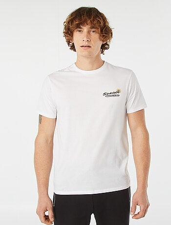 T-shirt stampata a maniche corte