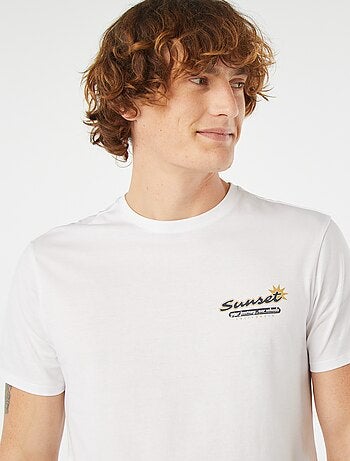 T-shirt stampata a maniche corte