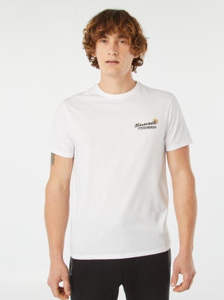 T-shirt stampata a maniche corte