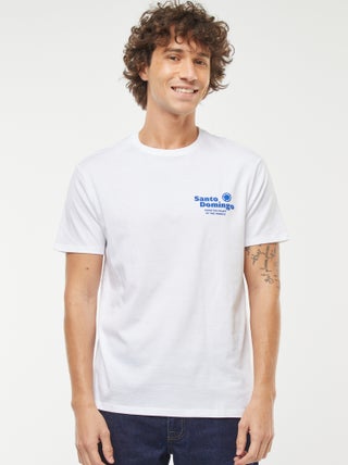T-shirt stampata a maniche corte