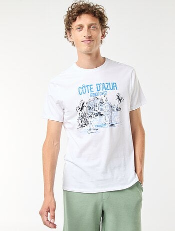 T-shirt stampata a maniche corte