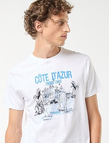 T-shirt stampata a maniche corte