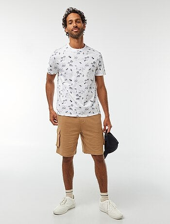 T-shirt stampata a maniche corte