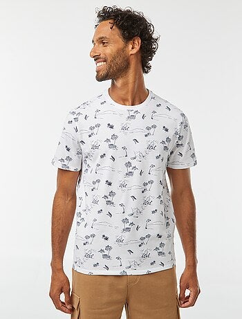 T-shirt stampata a maniche corte
