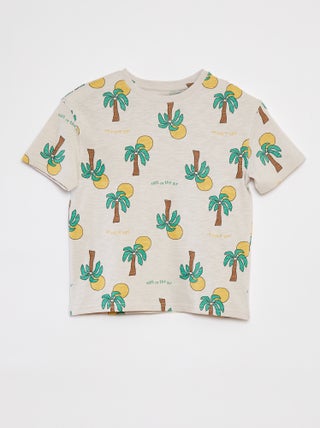 T-shirt stampata a maniche corte