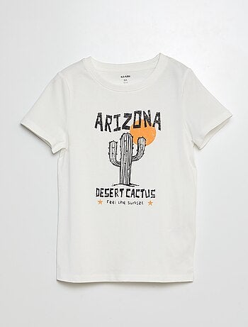 T-shirt stampata a maniche corte