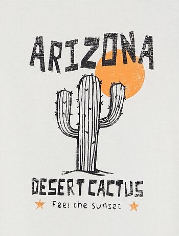 T-shirt stampata a maniche corte