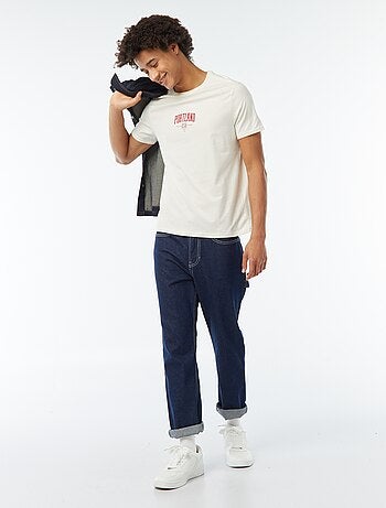T-shirt stampata a maniche corte