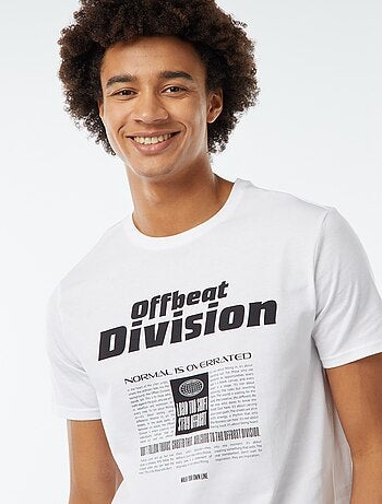 T-shirt stampata a maniche corte