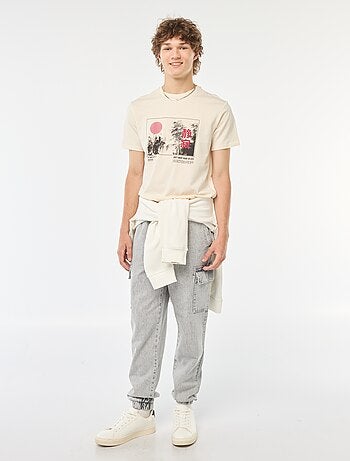 T-shirt stampata a maniche corte